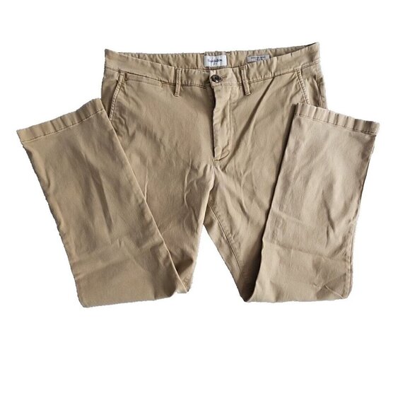 Goodfellow Chino Men's Size 38x32 Hennepin Straight Leg Stretch Khaki Chinos Tan - Picture 2 of 16